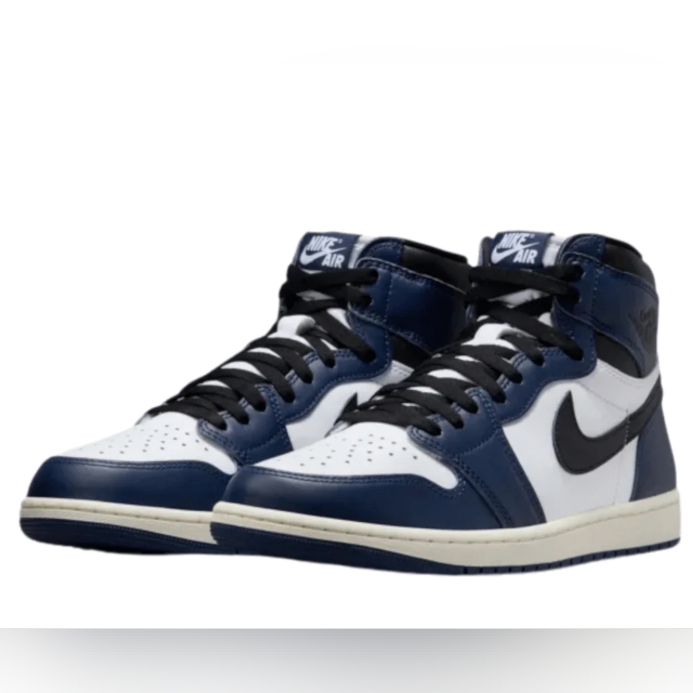 Air Jordan 1 Retro High "Midnight Navy" Sneakers  Blue Black White